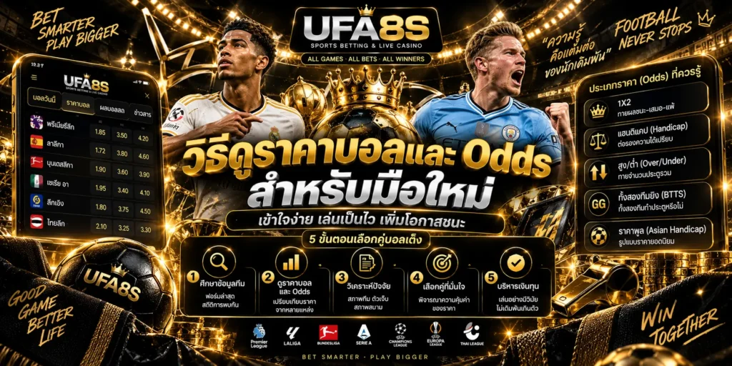วิธีใช้งานเว็บแทงบอล